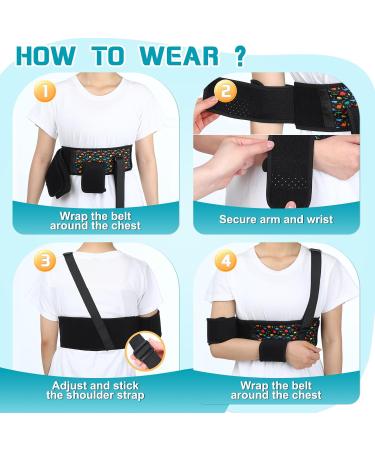 Kids Arm Sling - Pediatric Shoulder Immobilizer & Elbow Support for Boys & Girls - Dinosaur Style Collarbone Brace for Broken Arms & Shoulder Injuries - Buy Online on GoSupps.com