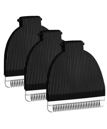 3 Packs Black Replacement Blades for Meri-dian Trimmer Compatible with Meridian Body Trimmer Onyx & Sage Hygienic Ceramic Replacement Blades