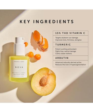 HERBIVORE Brightening + Smoothing Duo | Nova Serum & Moon Fruit Serum for Radiant Skin - Buy Internationally - Buy Online on GoSupps.com