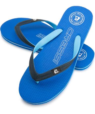 CRESSI Leaf Flip Flops - Unisex Beach & Pool Footwear in Azure Blue | Size 39/40 EU - Perfect for Summer Adventures - Buy Online on GoSupps.com