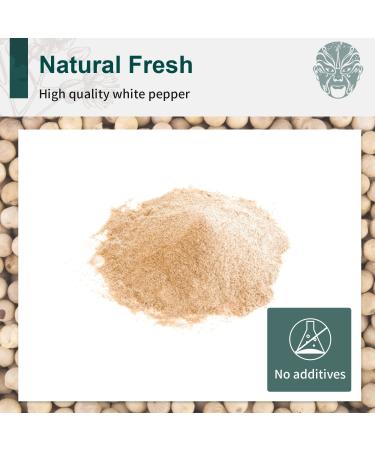 Soeos Fine Ground White Pepper 18oz - Non-GMO, Kosher Verified, Freshly Packed | Fine Grain White Pepper Powder - 1.13lb - Buy Online on GoSupps.com