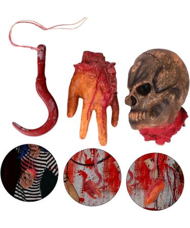 ifundom Halloween Horror Props Haunted House Horror Props Halloween Creepy Ornaments Scary Decor Scary Human Parts Model Bloody Human Parts Props Body Prop Vinyl Decorations Human Body - Buy Online on GoSupps.com