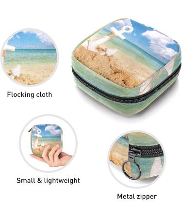 Buy Women's Bonds Storage Pockets - Portable Period Kit & Feminine Product Bag - Anchor & Sea Design - Perfect for Girls - Buy Online on GoSupps.com