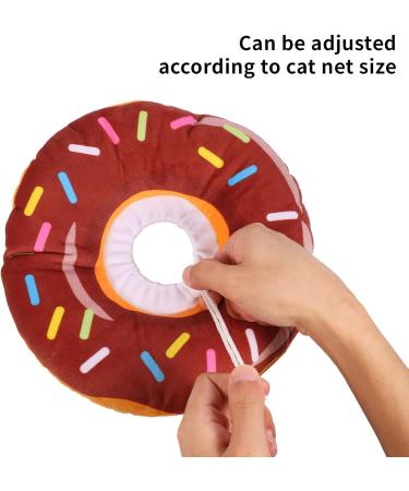 Xinzistar Rauskrause Soft Cat Collar - Adjustable Anti-Bite Safety Collar for Pets (Brown Donut Medium) - Buy Online on GoSupps.com