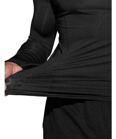 TSLA Men's UPF 50+ Long Sleeve Compression Shirts 3 Pack - Black - Large | Athletic Workout & Water Sports Rash Guard - Buy Online on GoSupps.com