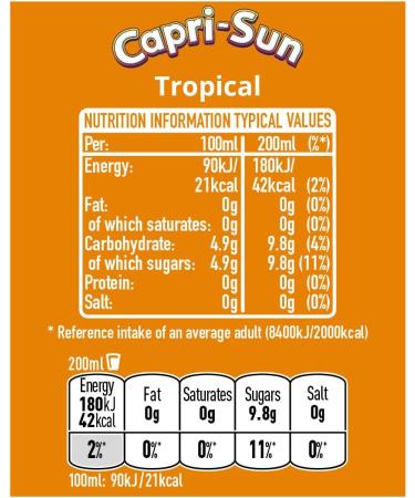 Capri Sun Tropical 10 x 200 ml - Buy Online on GoSupps.com
