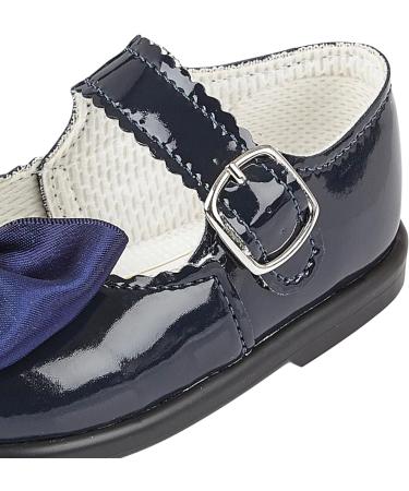 Baypods Toddler Shoes | Hard Sole Baby Girls First Walking Shoes | Anti-Slip Sole First Walkers | Made in England | Navy Patent | Size 4 UK - Buy Online on GoSupps.com