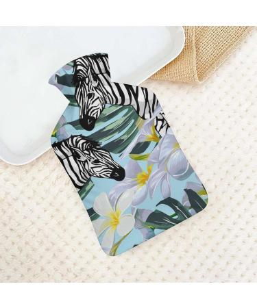 Striped Horse Hot Water Bottle with Plush Cover | Hand Warmer for Adults & Children - 26.5x15.3cm | International Shipping Available - Buy Online on GoSupps.com