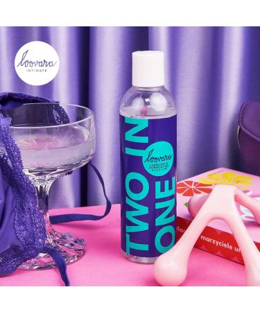 Loovara 2 in 1 Massage Oil & Lubricant 250ml - Vegan & Natural with Aloe Vera Dermatologically Tested Condom-Safe Ideal for Toys - Made in EU - Buy Online on GoSupps.com