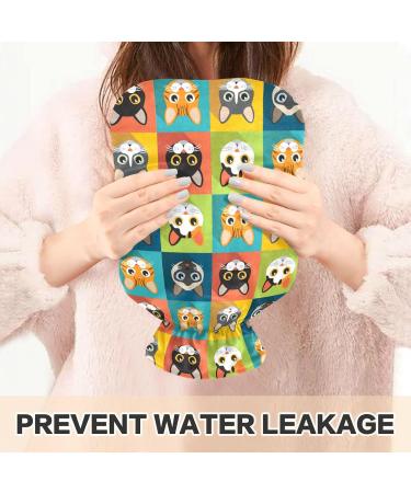 Buy Cute Colorful Cat Heat Bottle - 1L Hot Water Bottle for Pain Relief & Warmth | Perfect for Sports Injuries & Cozy Comfort - Buy Online on GoSupps.com