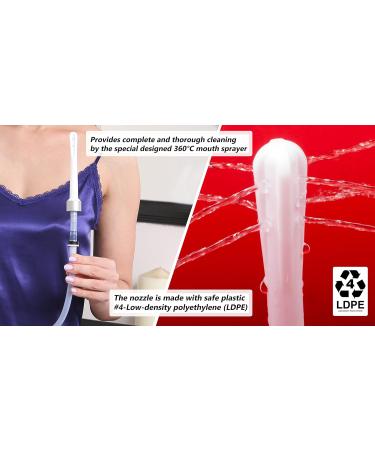 Natural Vaginal Cleansing System - PVC & Phthalate Free Douche with 18" Hose | 12 Fl Oz - Women's Health Product - Buy Online on GoSupps.com