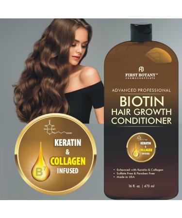 Hair Regrowth & Anti Hair Loss Conditioner - 16 oz | DHT Blockers Collagen & Stem Cells | Hydrating Detoxifying & Volumizing for Men & Women - Buy Online on GoSupps.com