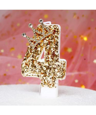 Personalised Cake Toppers Cake Decorations 1pcs Party Number Candles Glitter Crown Design Candle for Girls Boys Exquisite Happy Birthday Cake Toppers (Color : 7 Style2 7x4cm) (Color : 8 Style2 7x4cm ( 0 Style2 7x4cm - Buy Online on GoSupps.com