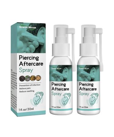 GFOUK Anti Cochlear Blockage Removal Spray Anti Cochlear Blockage Removal Spray Earwax Removal Spray Piercing Aftercare Spray Ear Piercing Cleaning Spray (2pcs)