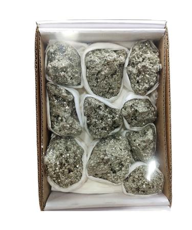 Home Decor 900-1000g 1Box Natural Pyrite Stones and Minerals Crystal geode Crystal Cluster Gifts Natural Crystal Draw yuebang Natural Luster