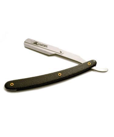 Buy Stainless Steel Professional Barber Straight Edge Razor - Black with Pattern | International Shipping Available - Buy Online on GoSupps.com