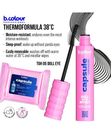 B.COLOUR PROFESSIONAL Super long-lasting black mascara / 05 Doll eye CAPSULE - Buy Online on GoSupps.com
