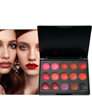 Lip gloss palette lipstick palette | Waterproof light textured and blendable lip color palette nourishing travel lipstick - Buy Online on GoSupps.com