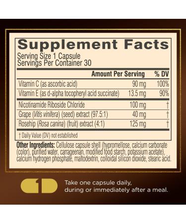 Swisse Plus NAD+ Beauty Restore | Clinically Tested Ingredients | NAD+ Supplement for Men & Women | Supports Collagen Formation, Skin Elasticity & Anti-Aging Supplement | 30 Capsules - Buy Online on GoSupps.com