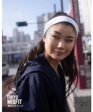 Tokyo MISFIT - Japanese Headbands for Men & Women | Welding Training Yoga Fashion Running Sports Basketball Bandana - Japanese Cube (White) - Buy Online on GoSupps.com