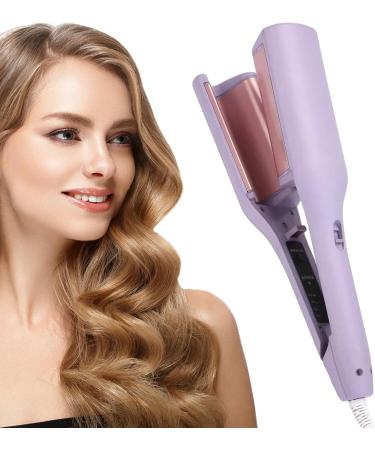 Electric Curling Wand - Portable Curling Iron Crimper | 32mm Temperature Adjustable Wave Heated Iron Volumizing Curling Wand | Portable Hairstyle Iron For Colleague Dorm Home Travel And Salon C: Purple Us Standard - Buy Online on GoSupps.com