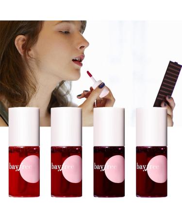 Jingling 4-Pack Lip & Cheek Tint Stain | Mini Liquid Lipstick Moisturizing Lip Gloss - Waterproof Natural Makeup for Women (4 7ml) - Buy Online on GoSupps.com