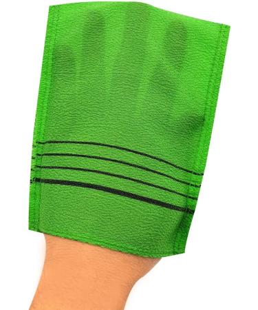 Songwol Towel Korean Exfoliating Scrub Bath Mitten 20pcs - Green 5x6.3 Inch (Pack of 20) - Buy Online on GoSupps.com