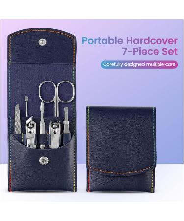 PSGS 7 Pcs Scissors Nail Clippers Set Dead Skin Pliers Nail Cutting Pliers Pedicure Knife Nail Groove Inflammation Nail Manicure Tool (Color : Black) - Buy Online on GoSupps.com