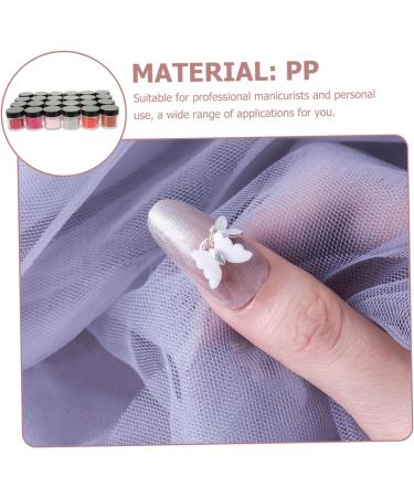PLAFOPE 24 Boxes Nail Crystal Powder Neon Acrylic Nail Pigment Powder Carving Powder Yn Nail Products Pp - Buy Online on GoSupps.com