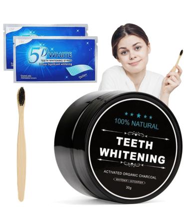 Techeel activated carp toothpaste powder tooth white powder activated carp theating powder tooth whitening bleaching teeth lighten tooth cleaning for natural white teeth (a)