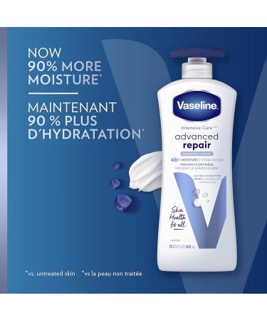 Vaseline Intensive Care Advanced Repair Unscented Lotion 600ml - Deep Moisturizing & Hydration for All Skin Types - Buy Internationally - Buy Online on GoSupps.com