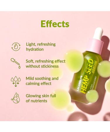 Hemp Beauty Face Serum for Dry Skin | Brightening Moisturizer w/ Hemp Seed Oil & Hyaluronic Acid | Vegan Skincare for Glowing Skin - Buy Online on GoSupps.com