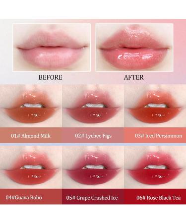 Erinde Tinted Glasting Melting Balm | Vegan Jelly Lip Balm & Lipstick | Moisturizing Glossy Heart Shape Gloss | 3 Colors #04 #05 #06 - Buy Online on GoSupps.com