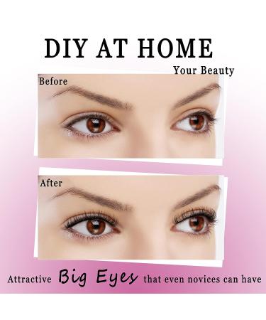 Ahrikiss D Curl Lash Clusters 72 Pcs - DIY Fluffy Eyelash Extensions for Home Makeup - B11 (8/10/12/14/16mm) Volume Individual Lashes - Buy Online on GoSupps.com