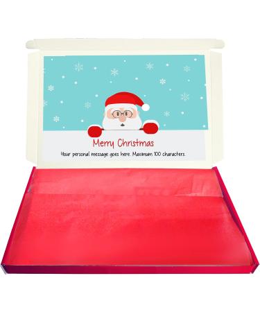Personalised PEEKING SANTA Christmas Chocolate Selection Box Gift Hamper - Buy Online on GoSupps.com