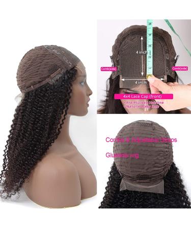 20 Inch BLY Lace Front Afro Curly Wig - 150% Density Human Hair for Black Women - Buy Online on GoSupps.com