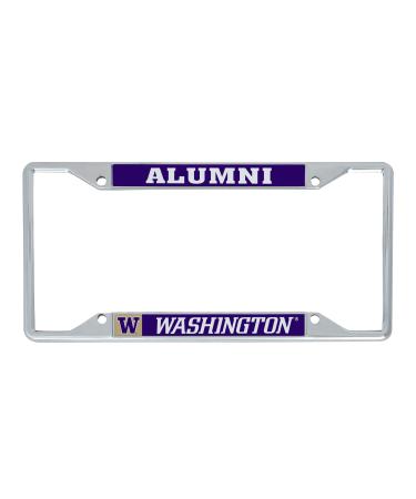 Desert Cactus University of Washington Metal License Plate Frame Huskies U of W for Front or Back of Car Officially Licensed (Alumni)