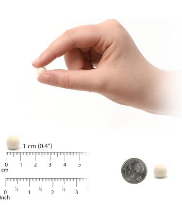 Glaciart One Handmade Wool Felt Pom Poms (400pcs) - 1cm, 40 Colors - Ideal for Felting and Garlands - Buy Online on GoSupps.com