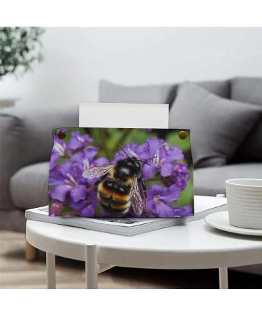 Tissue Box Cover Tissue Box Holder Bee in The Garden Print Tissue Holder Travel Tissue Packs Facial Paper Holder Decorative Holder - Buy Online on GoSupps.com