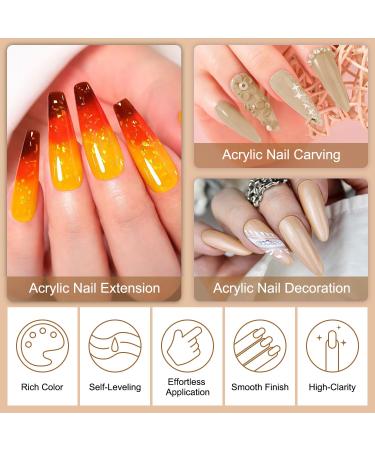 Lavender Violets Acrylic Nail Set | 12 Earth Colors Acrylic Powder & Liquid for 3D French Manicure | International Shipping Available - Buy Online on GoSupps.com