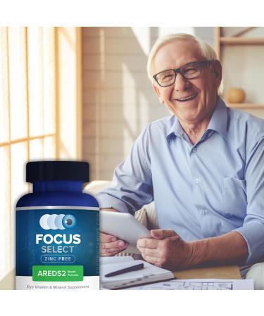 Focus Vitamins | Focus Select Zinc Free Formula | 180 Softgel Capsules | AREDS2 Based Formula | Eye Vitamin & Supplement | Easy to Swallow Pill 180 Count (Pack of 1) - Buy Online on GoSupps.com