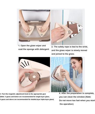 Window Cleaner Wipers 5-25mm Double Side Glass Cleaner Window Clean Brush Window Cleaner Glider Washing Brush Equipment Glass Wiper Cleaning Tool - Buy Online on GoSupps.com