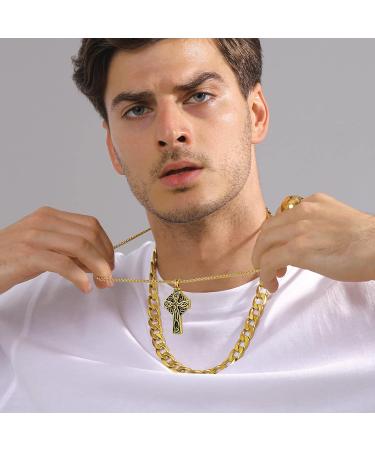 U7 Women's Cremation Urn Necklace | Celtic Knot Dog Feet Wings & Crucifix Designs | Stainless Steel Pendant Jewelry for Men | Unique Memorial Gifts - Buy Online on GoSupps.com