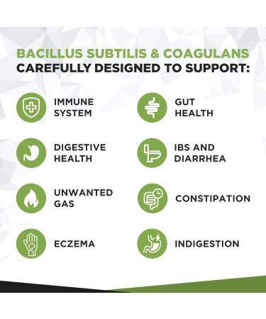 Probiotic Complex for Gut Health & Digestive Support | 120 Tablets | Bacillus Subtilis & Coagulans | 500 Million CFU | Men & Women - Buy Online on GoSupps.com