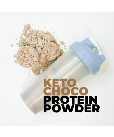 Go-Keto MCT Vegan Protein Shake Chocolate Powder 400g | TCM Coconut Oil for Keto Diet | Vegan Pea and Rice Protein Best Amino Acid Profile | Sugar and Lactose Free - Buy Online on GoSupps.com
