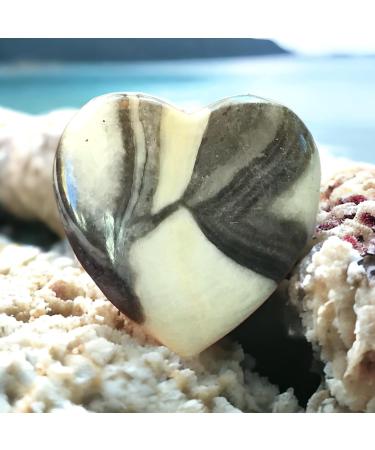 Steinfixx Large Gem Heart | Healing Crystal | Chakra & Massage Stone | Perfect Gift | Shell Jaspis - Buy Online on GoSupps.com