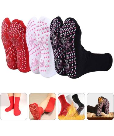 Kisangel Self-Warming Ski Socks for Men 6 Pairs Tomalin Acupressure & Tourmaline Health Socks | Elastic Cotton Comfort - Buy Online on GoSupps.com