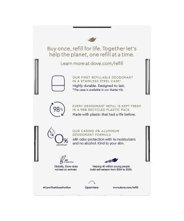 Dove Sensitive Skin Aluminum-Free Deodorant Refill Kit 1.13 oz - Buy Online on GoSupps.com