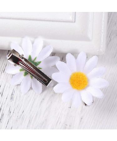 Lurrose 10pcs Daisy Hair Clips - Cute Small Flower Barrettes for Girls and Ladies - Buy Online on GoSupps.com