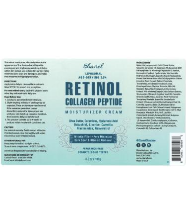 Ebanel 30% AHA 2% BHA Chemical Peel & 2.5% Retinol Cream Moisturizer for Face - Removes Acne Scars Dark Spots Wrinkles & Brightens Skin - Buy Online on GoSupps.com
